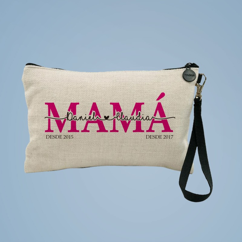 Un neceser personalizado. Un regalo útil y especial, un neceser  personalizado para tu madre con un diseño muy divertido. Persona