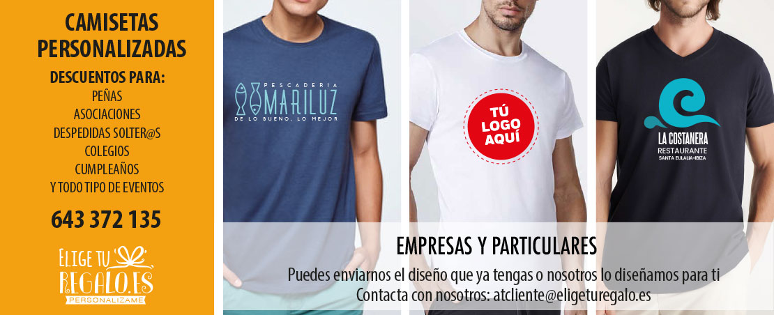 publicidad camisetas personalizadas en ww.eligeturegalo.es